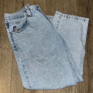 Polar skate co 93 denim light blue wash